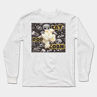 eat popcorn Long Sleeve T-Shirt